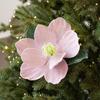 Velvet Christmas Lotus Flower 25cm Christmas Tree Wreath Multi-color Xmas Tree Ornaments  New Year