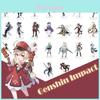Exquisite Genshin Impact Acrylic Figure Stand Featuring Klee Keqing Ganyu For Desktop Display