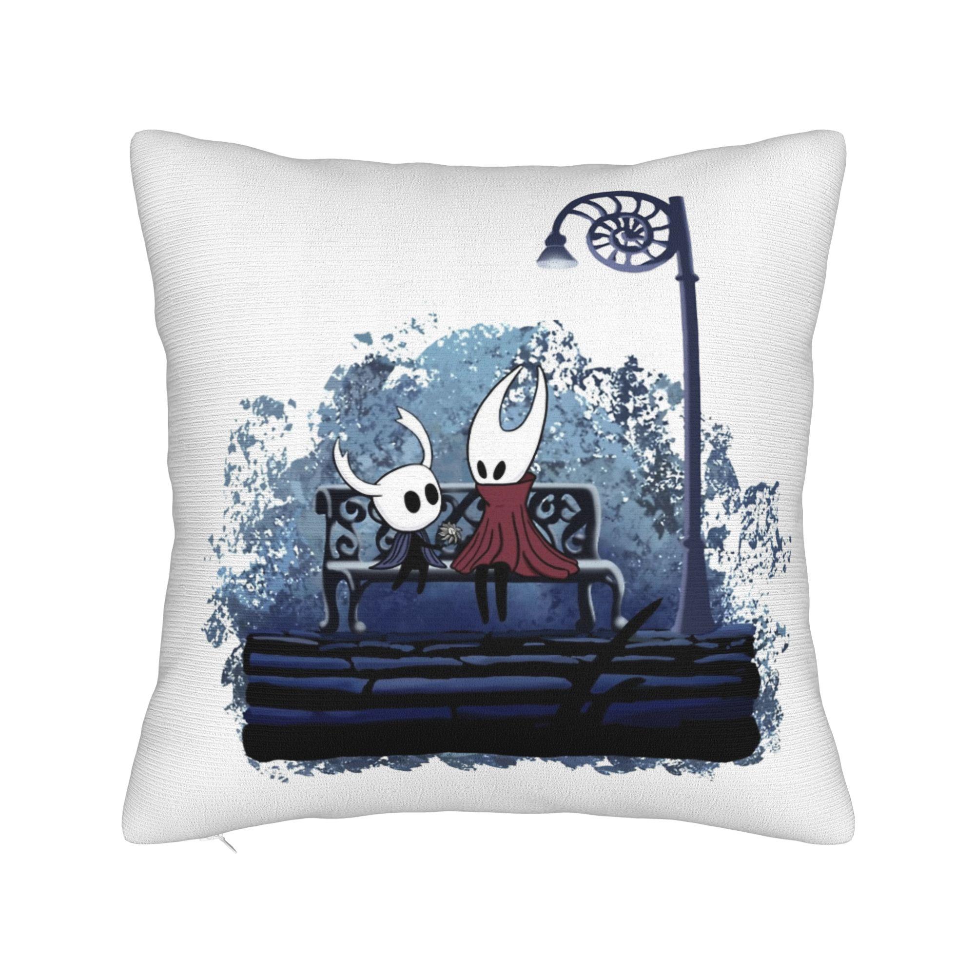 

Hollow Knight Silksong Square Pillow Covers Polyester Sofa Gaming Cushion Cover Funny Decor Pillowcase 4040 30x30cm 12x12in