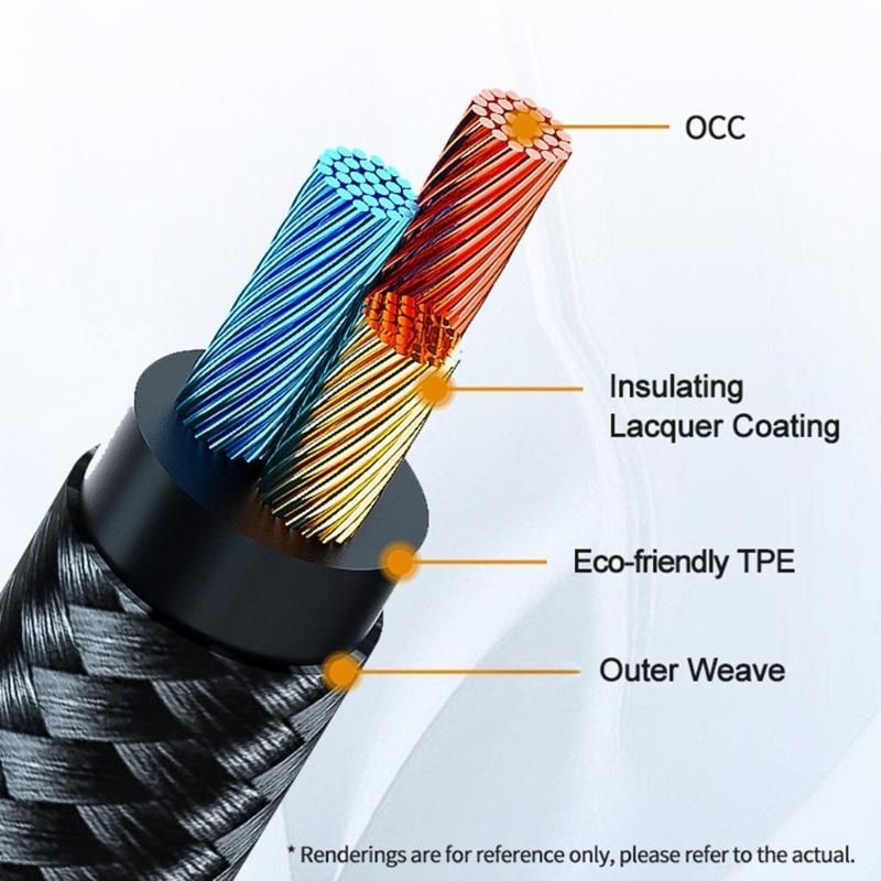 Professional USB C Male to 3Pin Female Mic Cable Dynamic Mic Recording Cord Converters Wire for Dynamic Microphones