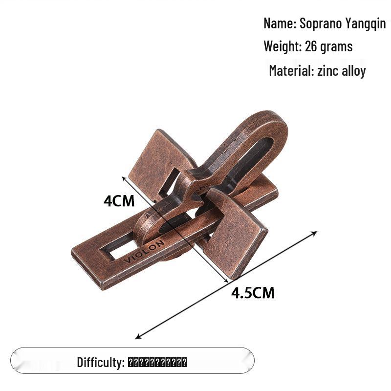 

Кольцо-головоломка из цинкового сплава - Развивающая игрушка-распутывалка для детей (Замок Лубань/Кунмин/Подкова)