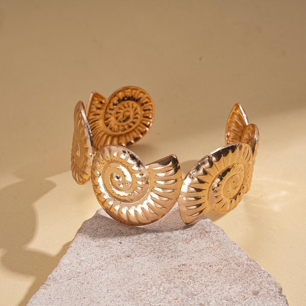 Shell Conch Turtle Starfish Coconut Open Bracelet Metal Vacation Wind Niche Premium Jewelry