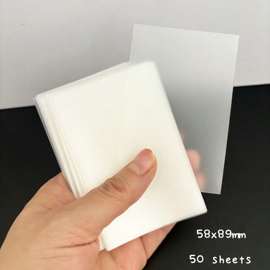 10pcs Matte Sleeves, 58x89mm, 65x90mm Postcards Bags, Super Slim Films Holder Back To School, Back To School, School Supplies