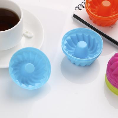 HILIFE Fadenform 12 Stück/Set Silikon Pudding Cupcake Muffin Donut Form Antihaft Backen Geleeform