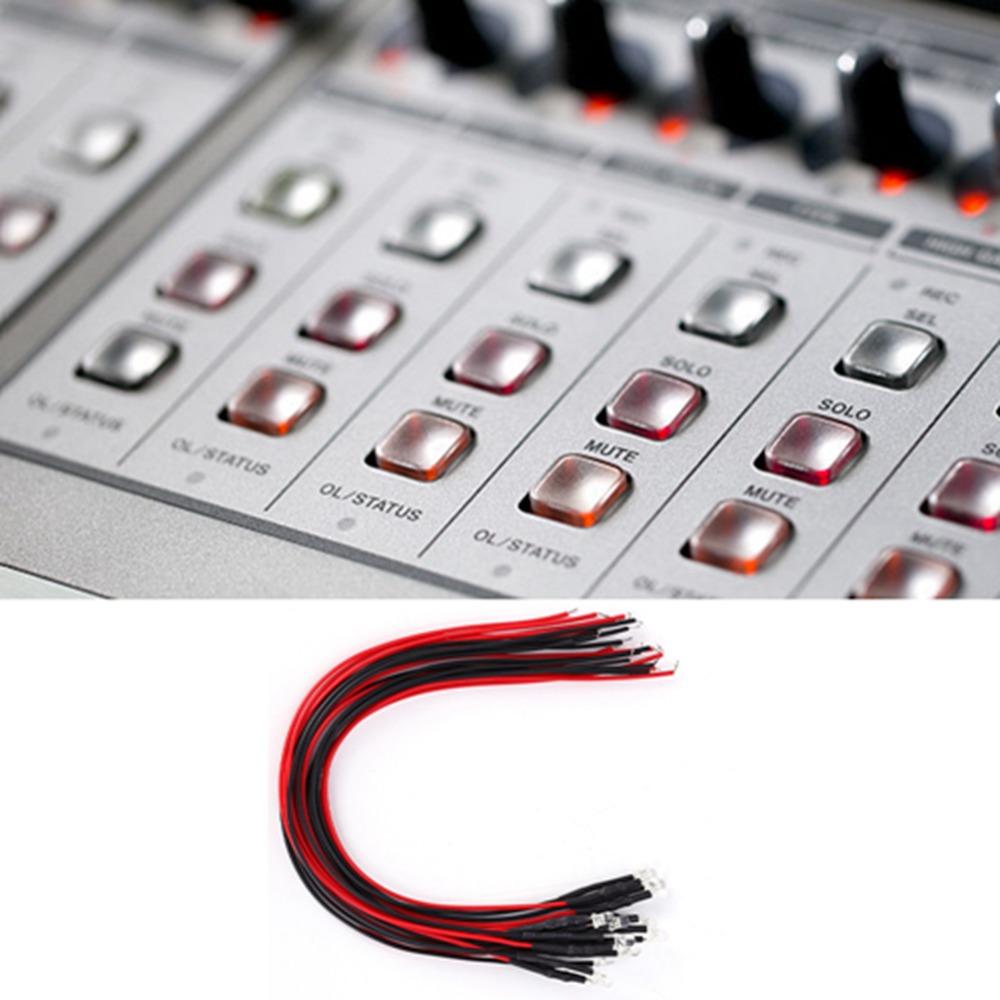 50PCS Small Size 12V LED Beads 3mm Warm White LED Diodes Light Emitting Diodes DIY Projects