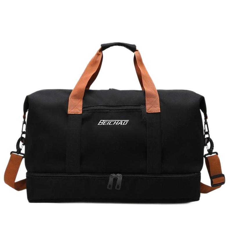 Can Be Used As A Travel Bag with A Large Capacity for Dry and Wet Separation, Fitness Bag with Logo Printing, Independent Shoe Compartment Storage Bag