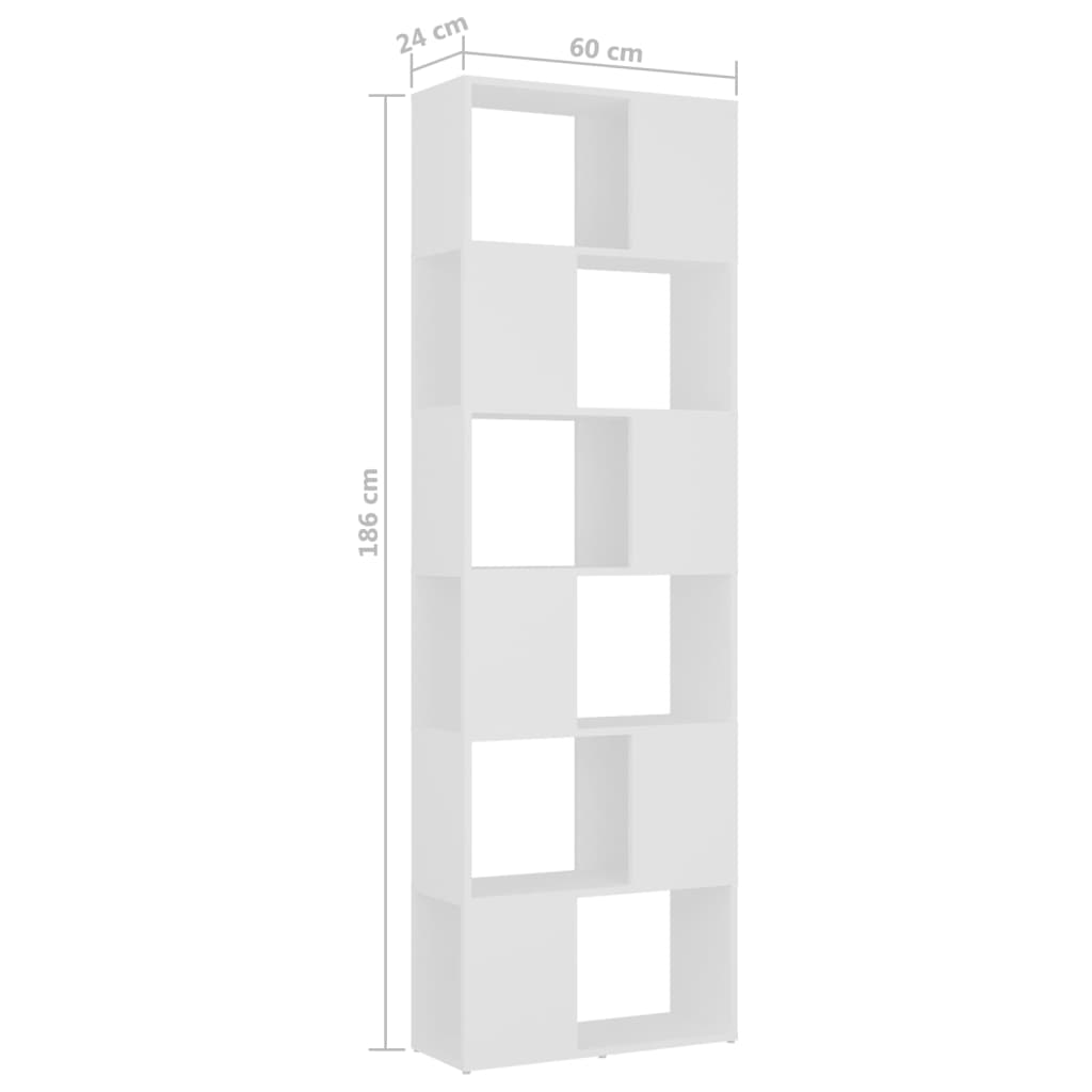 Modernes kreatives Arbeitszimmer-Bücherregal, vertikales Regal für das Wohnzimmer, Eingangsregal, multifunktionale offene Vitrine, 60 x 24 x 186 cm