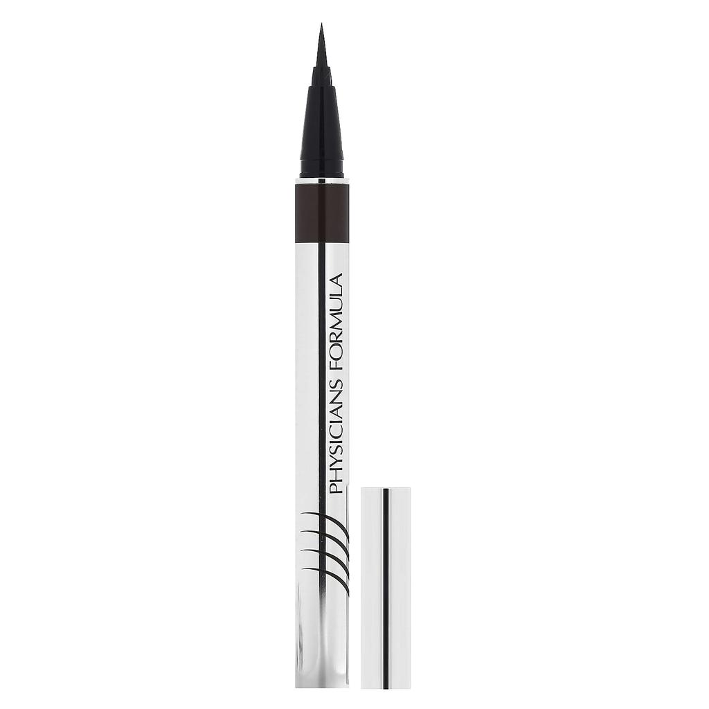 Physicians Formula Eye Booster, Ultra Fine Liquid Eyeliner, 6898 Deep Brown, 0.016 Fl Oz (0.5 Ml)
