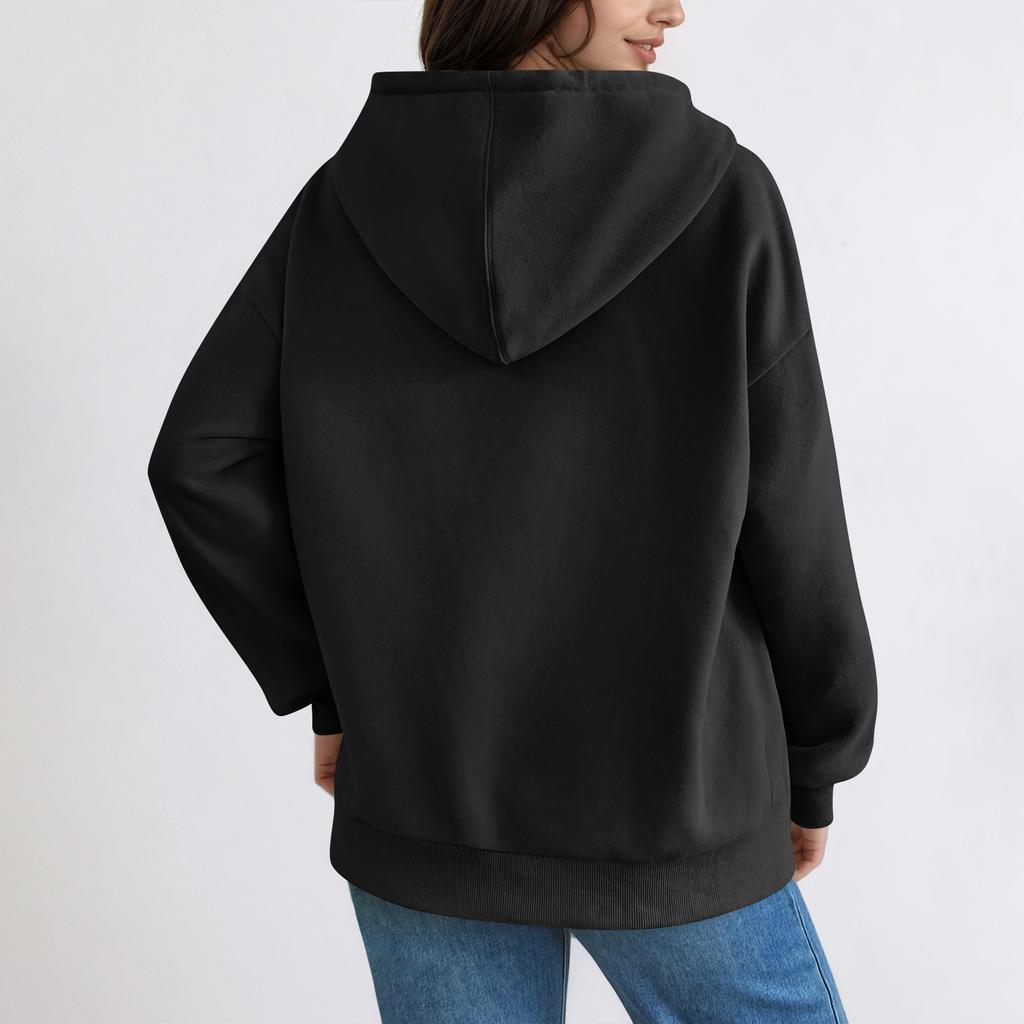 Women's Fashion Women's Lightweight Long Sleeve Pullover With Pockets Preppy Graphic Hoodie