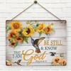 Inspirational Metal Tin Sign Religious Wall Decor Psalm Quote Art