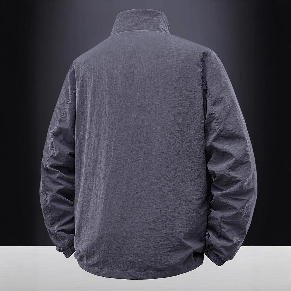 American tough guy tooling jacket simple men's spring and autumn coat thin logo group buying men's clothing