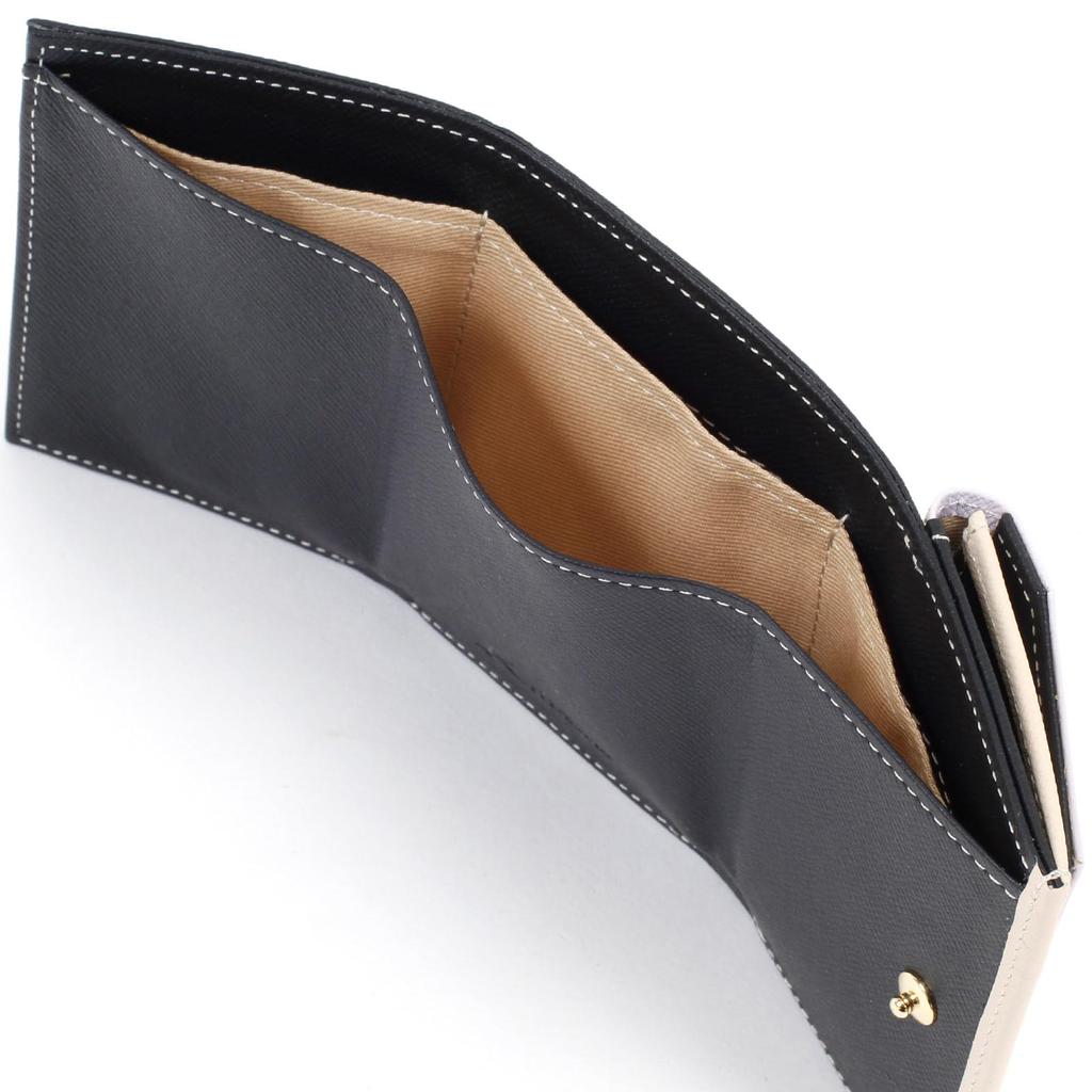 Wallet PH0786 Dark 10231 [Kitamura] 3-color Three-fold Blue/lavender [Navy]