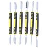 Lot de 6 spudgers métalliques à double extrémité pour réparation de téléphone portable et ordinateur portable