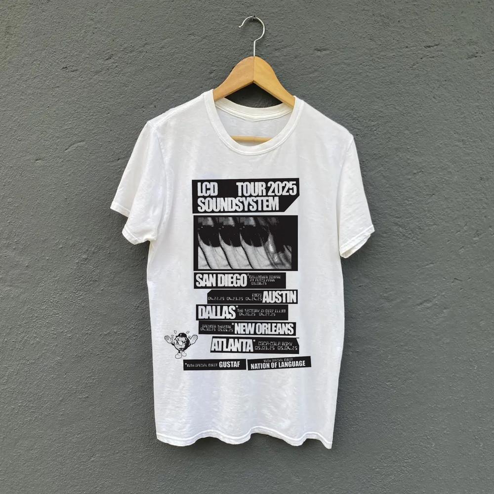 LCD Soundsystem Announces Spring 2025 North American Tour S to 5XL Unisex T-Shirt XXXL