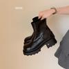 thick-soled thick-heeled Martin boots women's thin boots British retro 2025 autumn and winter new soft-soled small Korean version versatile