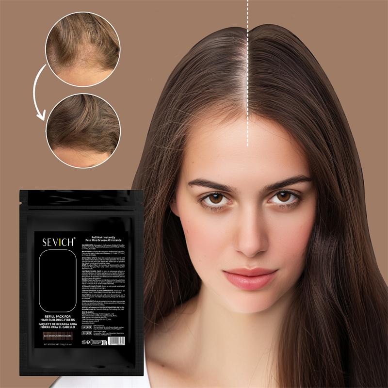 SEVICH 100g Hårfibre Refillpose Keratin Øyeblikkelig Hårvekst Pulver Hårbyggende Fiber Hårvekstpulver Produkt mot Hårtap