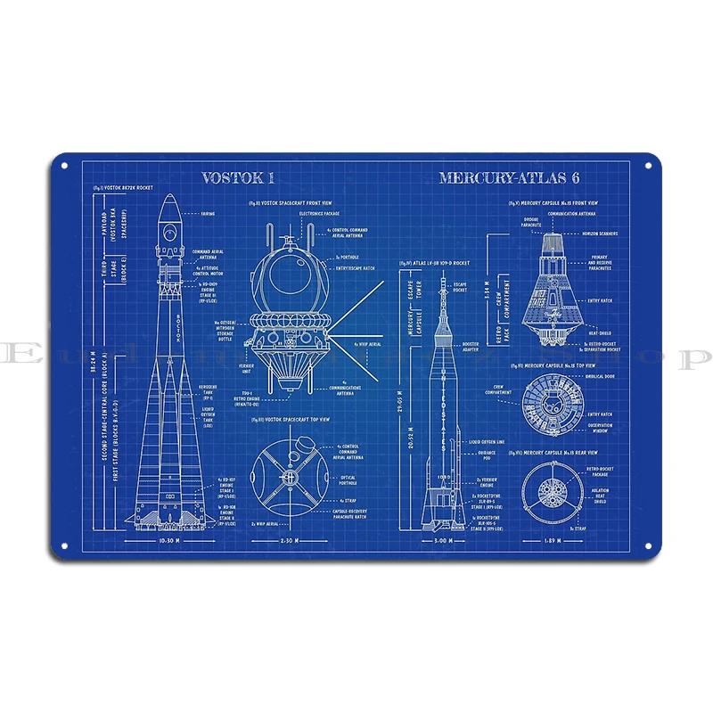 SPACEX Super Heavy Starship SpaceX Blueprint  Metal Club Customize Wall Decor Decoration Bar Cave Tin Sign Poster