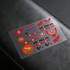 For Honda Reflective Motorcycle Stickers Waterproof Vinyl Decals For Motorbike Helmet Fuel Tank Bike RA4