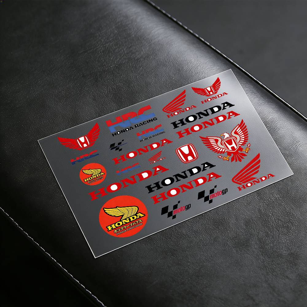 For Honda Reflective Motorcycle Stickers Waterproof Vinyl Decals For Motorbike Helmet Fuel Tank Bike RA4