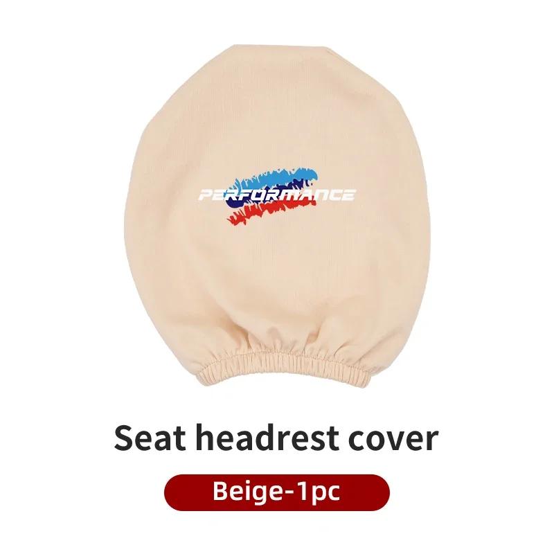 New Car Seat Headrest Cover Taxi Advertising Dust Head Cover Interior Accessories For BMW Performance X1 X3 X5 E39 E46 E90