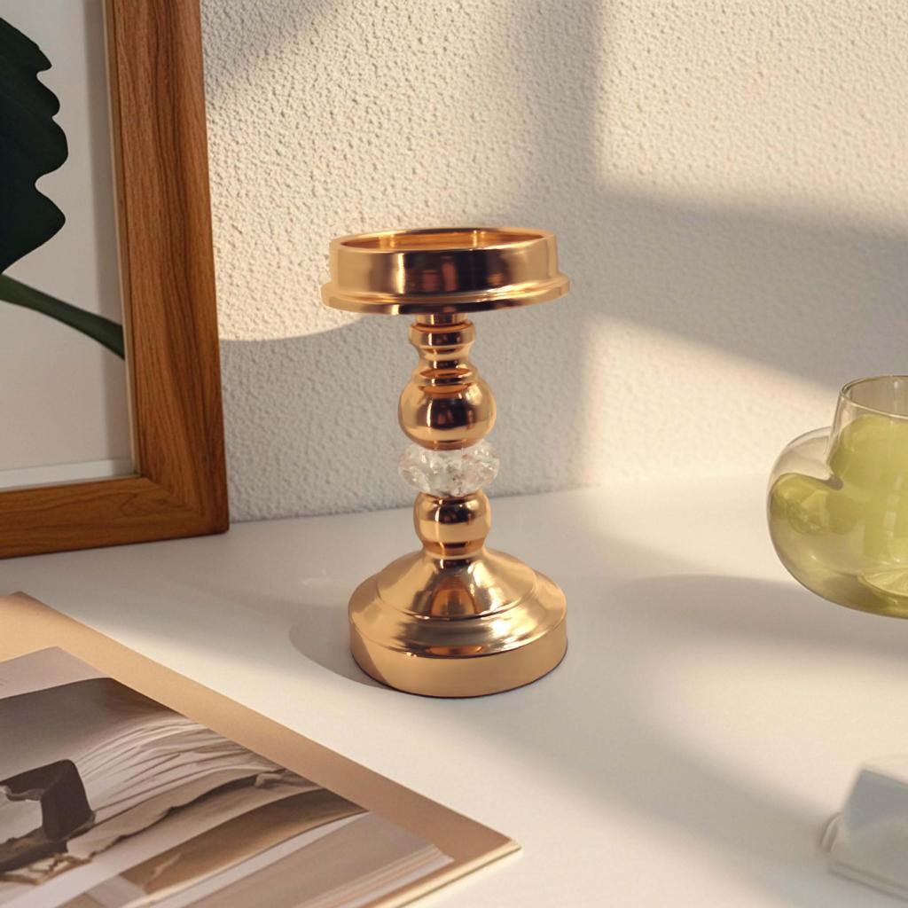 Nordic Gold Candlestick Decor - Simple Luxury for Weddings & Home Dining Table