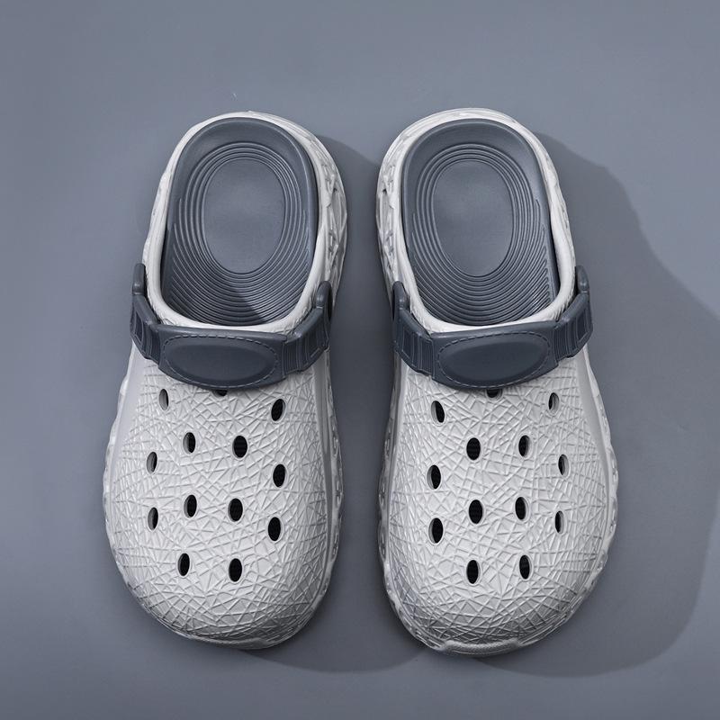 Men s Summer Thick-Soled Cross-Border Sandals: Two-Wear Casual Outdoor Beach Closed-Toe Slippers 39-40
