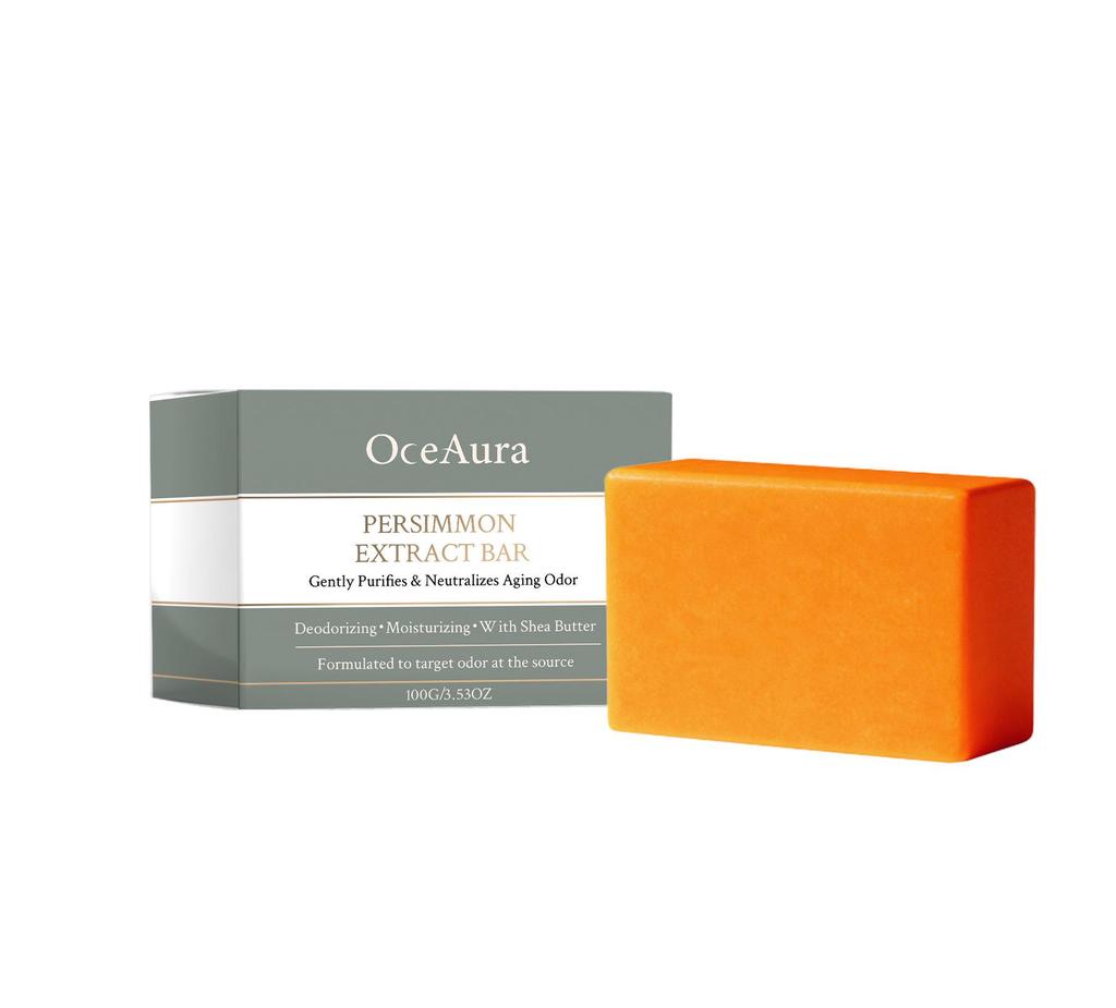 Sapone Detergente Trasparente al Cachi OCEAURA: Detergente per la pelle delicato, rinfrescante e piacevolmente profumato.