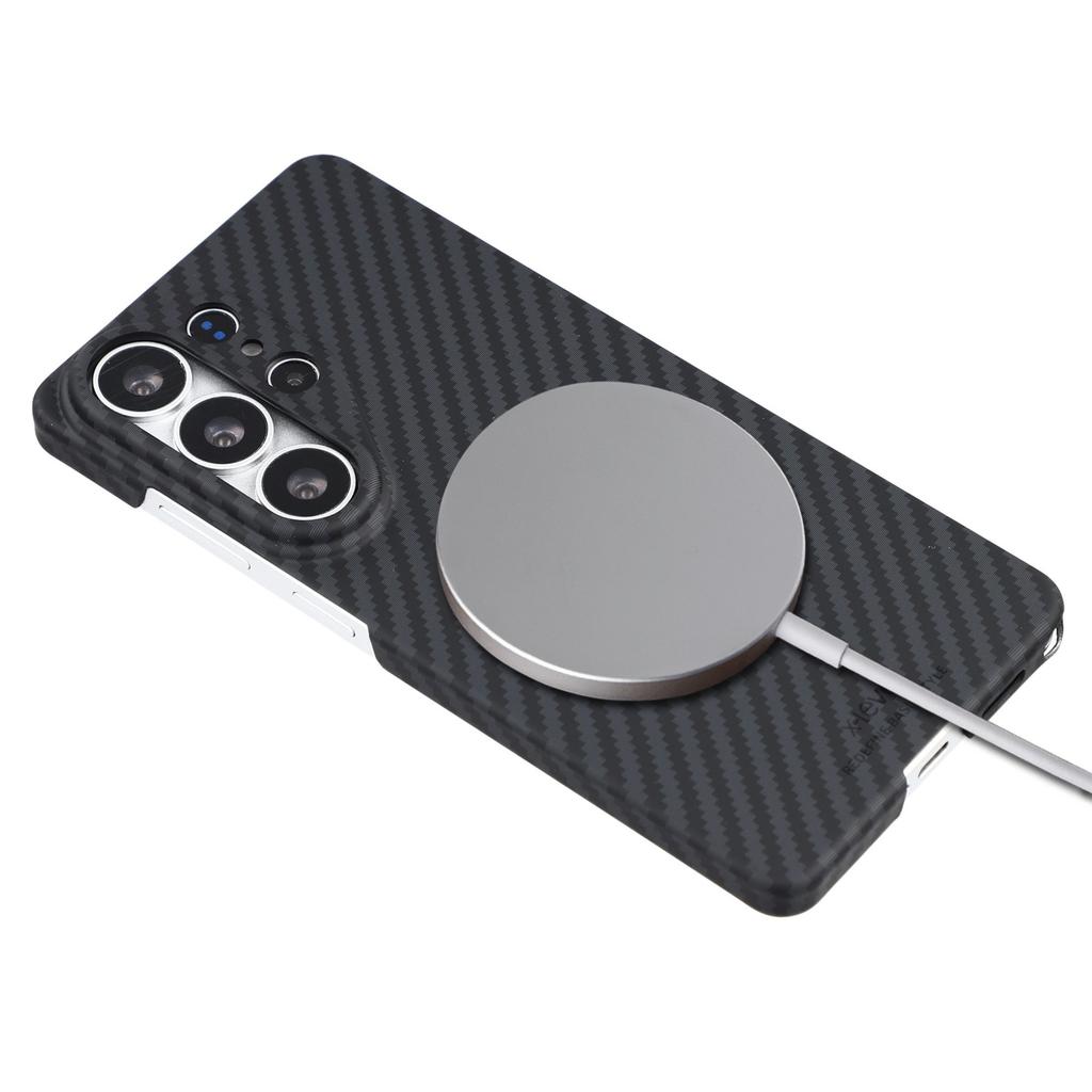 X-LEVEL Pro Samsung Galaxy S26 Ultra Magnetický kryt Textura uhlíkových vláken Ultra tenký PC tvrdý kryt na telefon