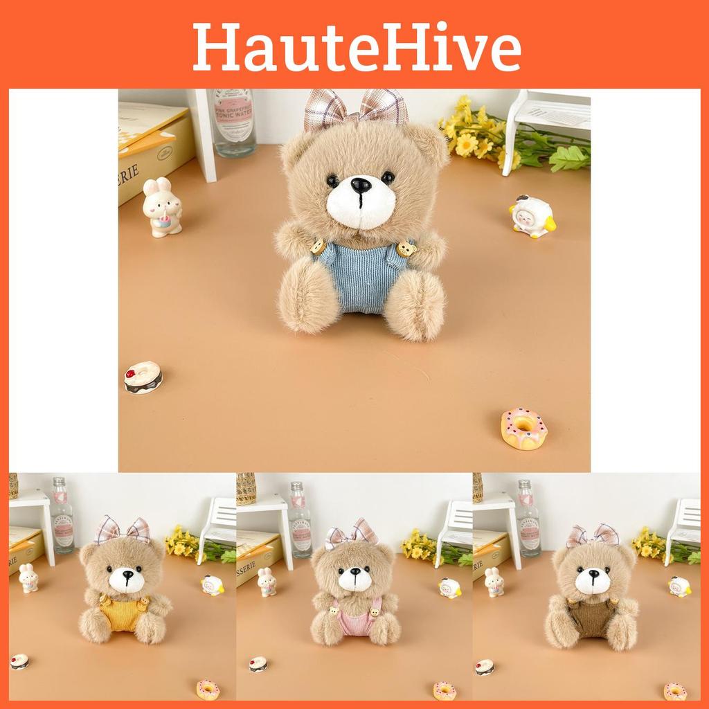 Teddy Bear Bow Plush Stuffed Toy Animal Doll Keychain Backpack Gifts Pendant
