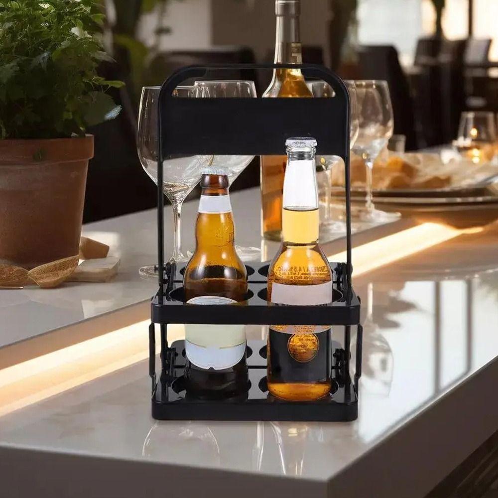 1Pcs Basket Cup Organizer Beer Rack Bar Beverage Display Drink Holder New Beer Bottle Carrier