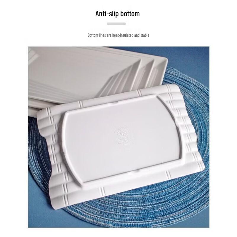 777 Food-Grade Melamine Rectangular Serving Plate