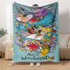 Alice Wonderland Adventure Blanket Soft Throw Blanket For Home Bedroom Bed Sofa Travel Office Solid Christmas Blanket