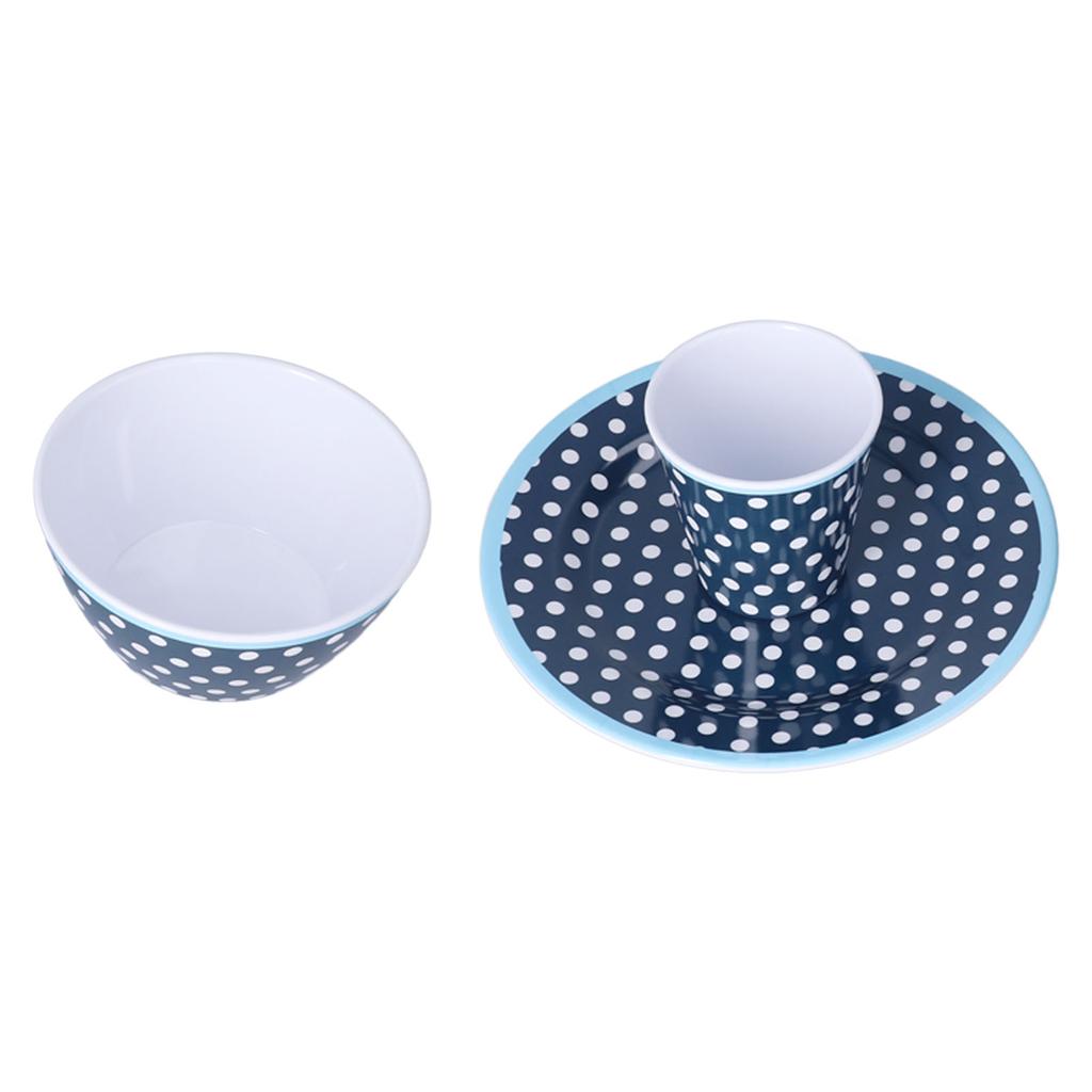 3 Piece Set of Salad Tableware Fruit Snack Plate Bowl and Cup Set Salad Tableware