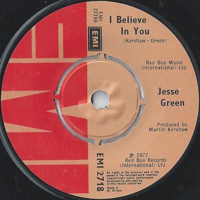 7inch Record JESSE GREEN  I Believe In You EMI2718 EMI 1977 UK SoulFunk Used