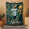 Pătură Personalizată cu Nume Lionel Messi, Decor Casă, Dormitor, Canapea, Camping, Canapea, Cadouri pentru Ziua de Naștere Crăciun