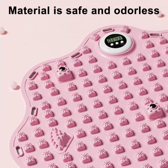 Fußmassage Matte mit Timer Fußschmerzlinderung Druckpunktpolster Fußentspannung Reflexzonenmassage-Pad Rutschfest Anti-Ermüdung Laufstein Akupressurmatte