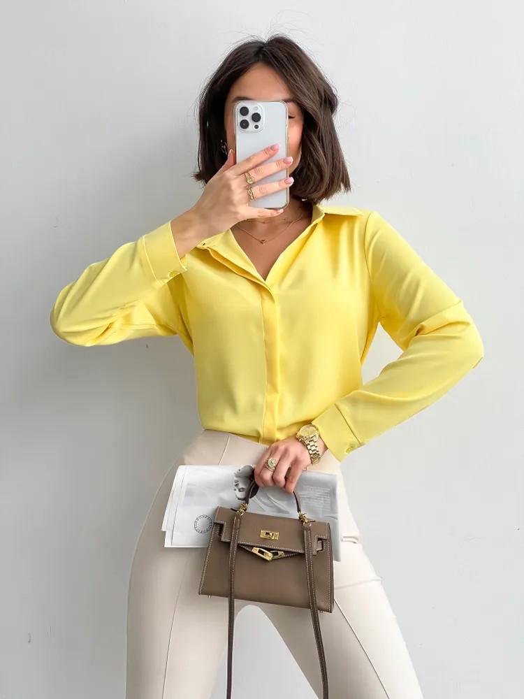 European-American Slim Fit Long-Sleeved Shirt: Elegant & Modern