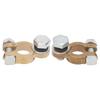 2PCS Alloy Battery Terminal Connectors Brass Positive Negative Terminals Top Post Connectors  Boat