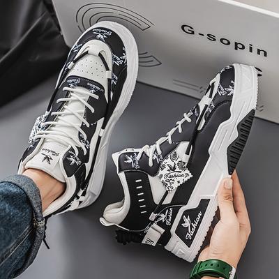 S Autumn and Winter New Street Fashion High-top Casual Men's Shoes Board Shoes Large Size