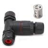 Kabelverbinder IP68 Wasserdicht PA66 Schwer entflammbar Draht-zu-Draht Lampenzubehör CDF‑200/3T