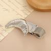 Elegant Metal Pen Clip Holder Croissant Shape Loop Pen Organizer Portable Bakery Pen Clip  Office