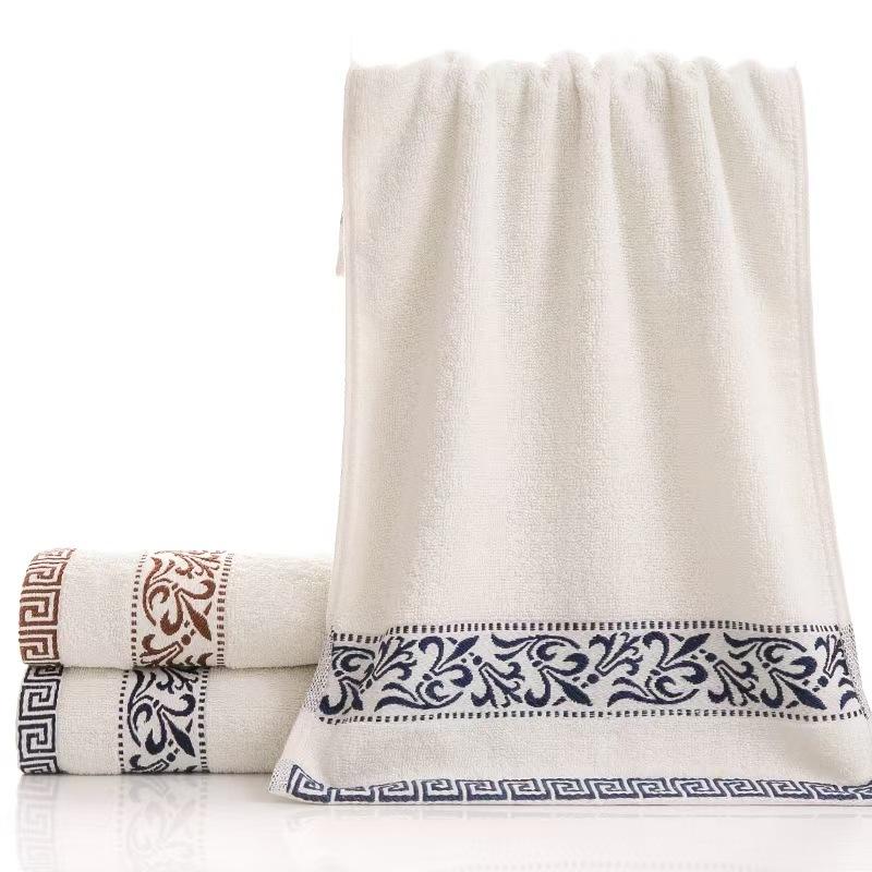 

Blue and White Porcelain Thick Pure Cotton Towel Water-Absorbing Face Towel for Adults, Men, and Women