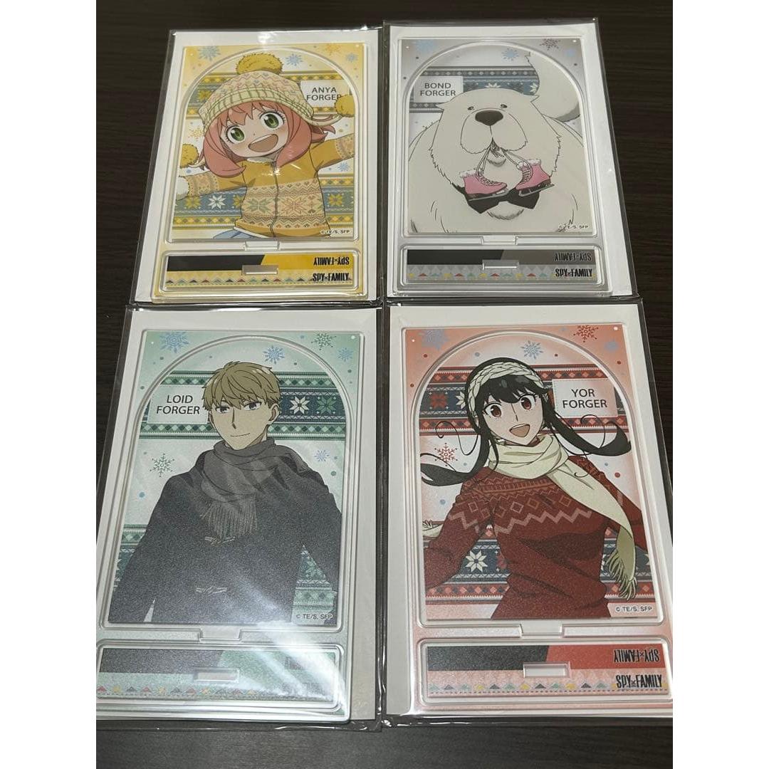 Used New and unopened Spy Family double-sided acrylic stand 4 types