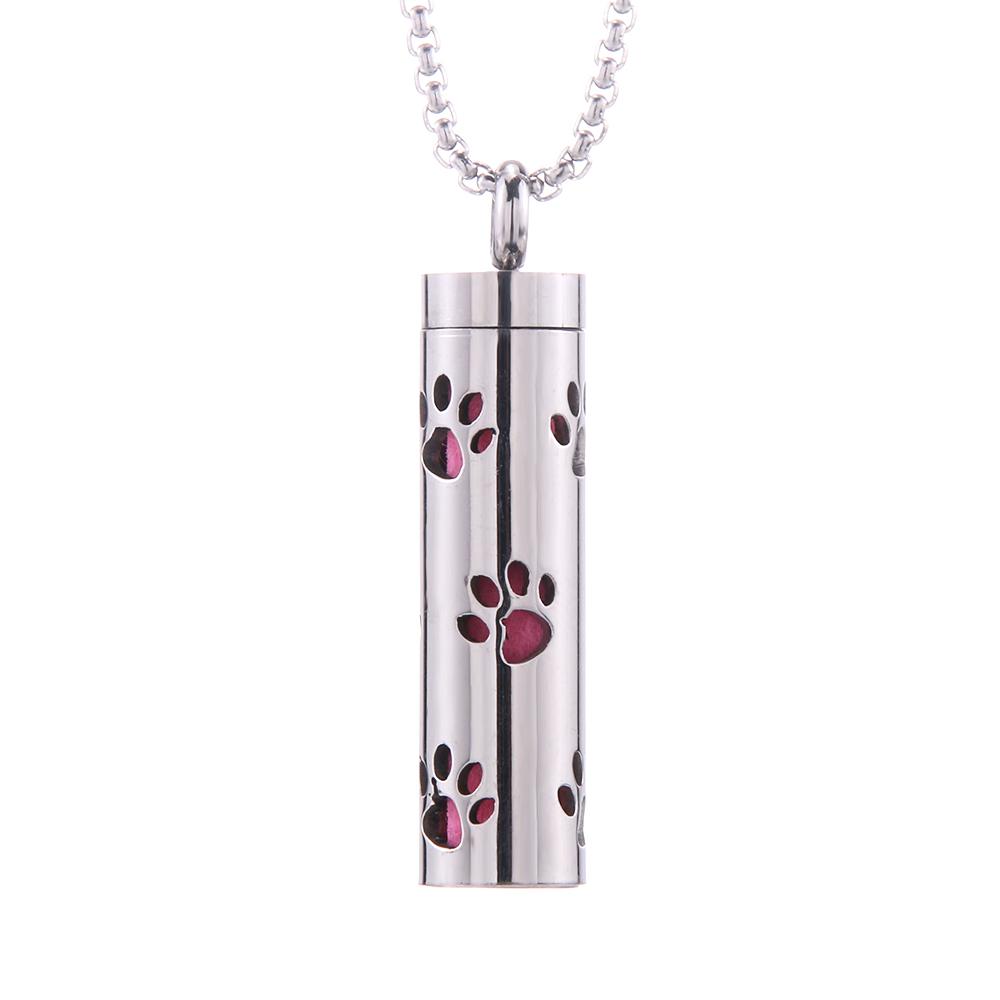 New Aromatherapy Jewelry Necklaces Essential Oil Diffuser Necklace Stainless Steel Open Locket Aroma Scent Perfume Necklace