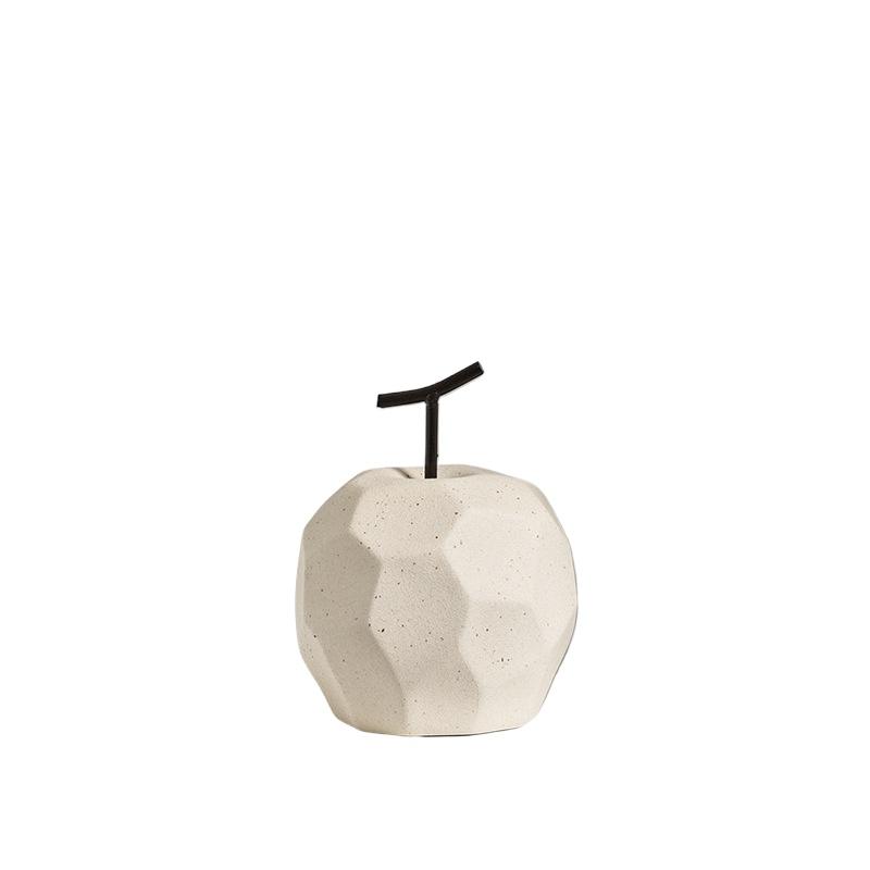 Ceramic apple pear ins wabi sabi style decoration simple living room TV cabinet home decoration fruit decoration