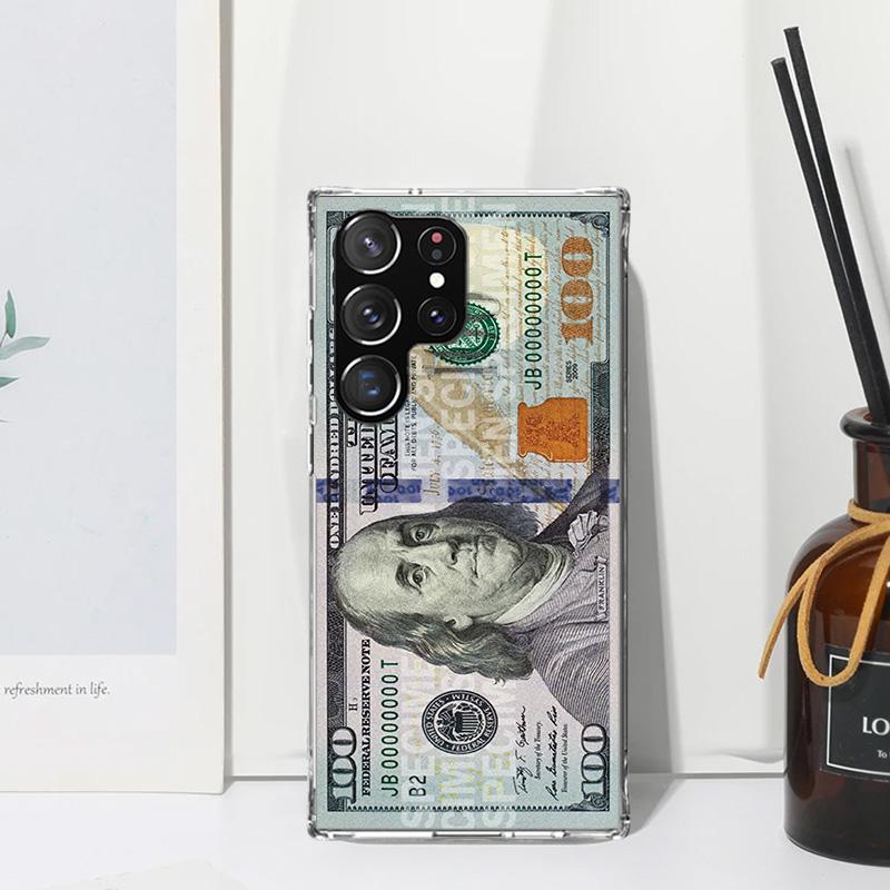 Banknote Dollar Cash Money Phone Case For Samsung Galaxy S26 S25 Edge S24 FE S23 S22 Ultra S21 Plus S20 + Art Fundas Back Cover