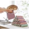 Super Absorbent Microfiber Kitchen Dish Cloth High-efficiency Tableware Household Cleaning Towel Kitchen Tools
