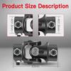 Cciyu Black Steering Joints 3/4" DD X 13/16"-36 Spline U-Joint Shaft 83mm