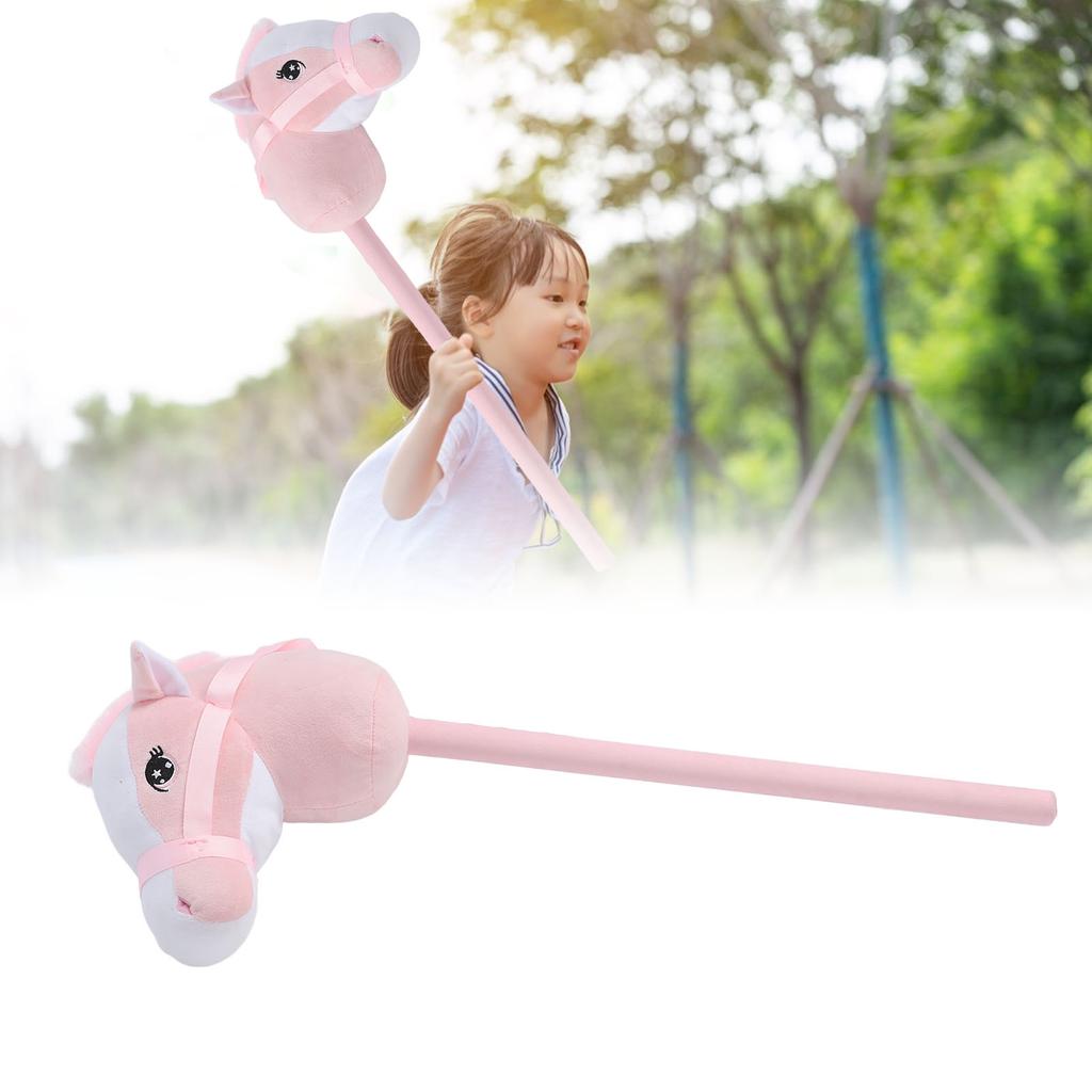 Hobby Horse Stick Toy 70cm Plush and PVC Cartoon Simulated Plush Handcrafted Hobby Horse
