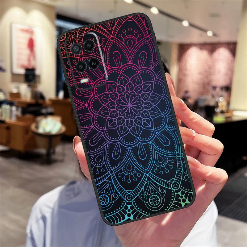 Mandala Case For Oppo A94 A54 A40 A60 A80 A98 A78 A18 A38 A58 A16 A76 A96 A17 A77 A74 A57S A15 Cover